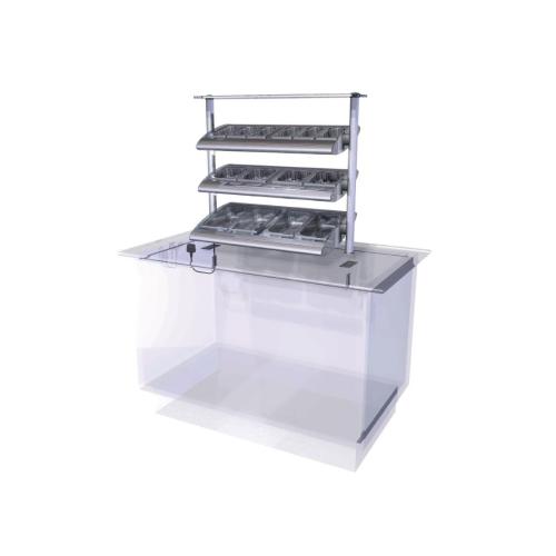 Designline Ambient Cutlery/Condiment Unit Self Service 800mm (L) (Direct)