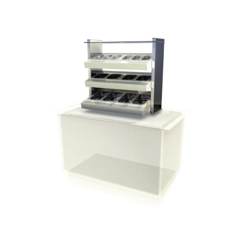 Kubus Ambient Cutlery/Condiment Unit Self Service 800mm (L) (Direct)