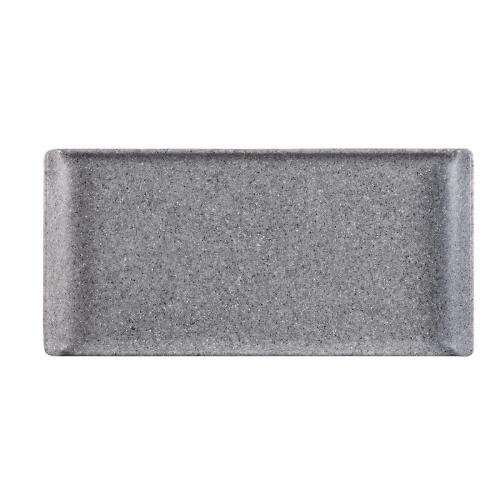 Churchill Plastic Rectangle Granite Melamine Tray 11 3/4x5 3/4" (Box 6) (Direct)