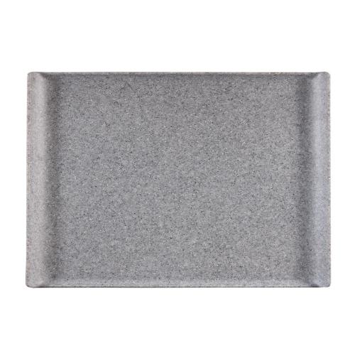 Churchill Plastic Rectangle Granite Melamine Tray 20 7/8x12 3/4"(Box 2) (Direct)