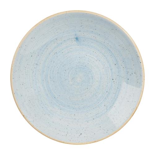 Churchill Stonecast Duck Egg Deep Coupe Plate 9 2/5" (Box 12) (Direct)