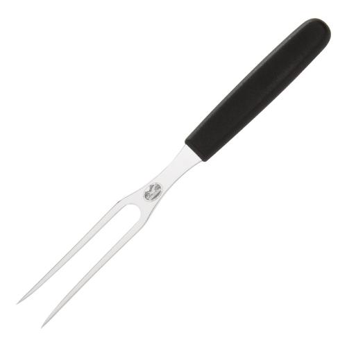 Victorinox Swiss Classic Black handle Carving Fork Flat - 15cm