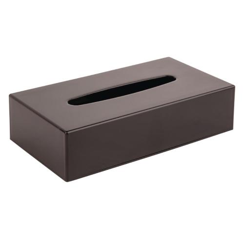 Bolero Black Rectangular Tissue Holder