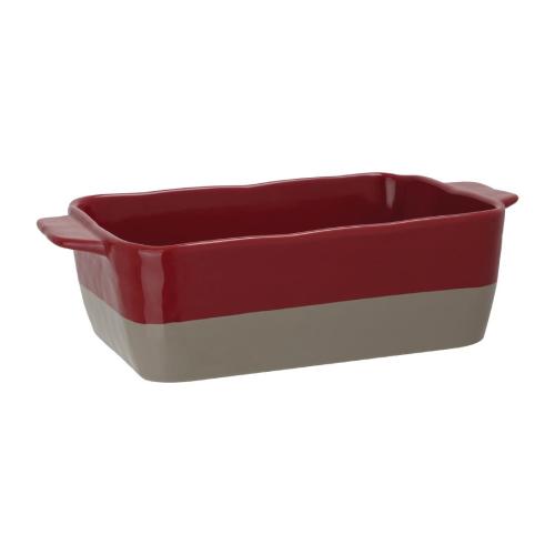 Olympia Cookware Rectangular Eared Roaster (Red Grey) - 2 1/2Ltr 84 1/2fl oz