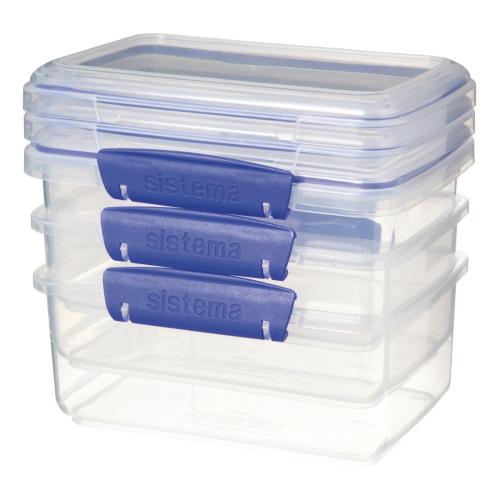 Sistema Klip It Food Stoarge Containers (Pack 3) 1Ltr