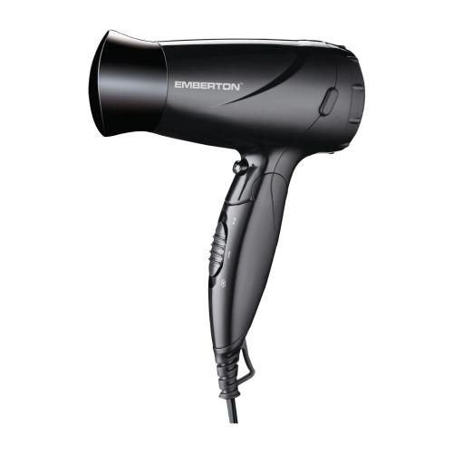 Emberton Folding Hairdryer Black - 1600watt