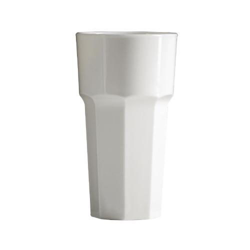 BBP Tall Tumbler White Polycarbonate - 341ml 12oz (Box 36)