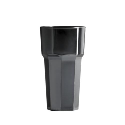 BBP Tall Tumbler Black Polycarbonate - 341ml 12oz (Box 36)