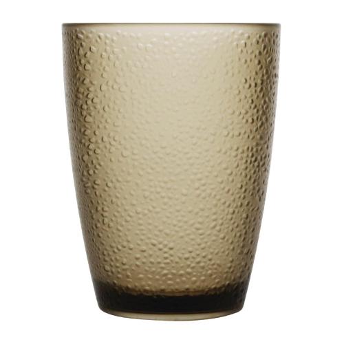 Kristallon Polycarbonate Pebbled Tumbler Tan - 275ml 9.75oz (Box 6)