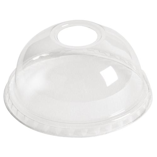 eGreen Domed Lid with Hole - 95mm (Pack 1000)