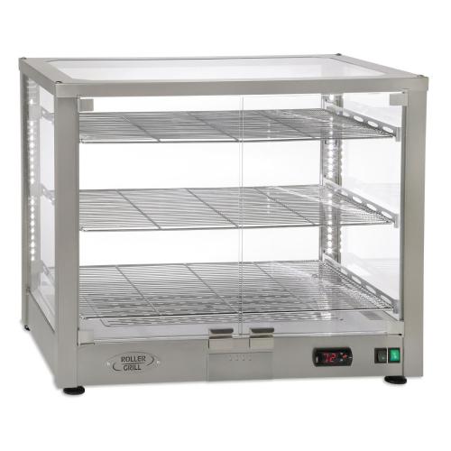 Heated Display Cabinet - Counter Top 3 Shelf (1/1GN) Stainless Steel (Direct)