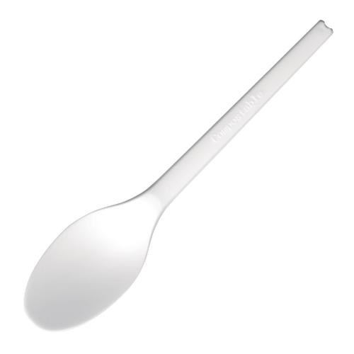 Fiesta Green Spoon CPLA White - 149mm (Pack 100)