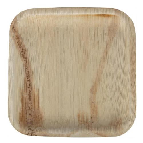Fiesta Compostable Palm Leaf Plates Square - 200x200mm (Pack 100)
