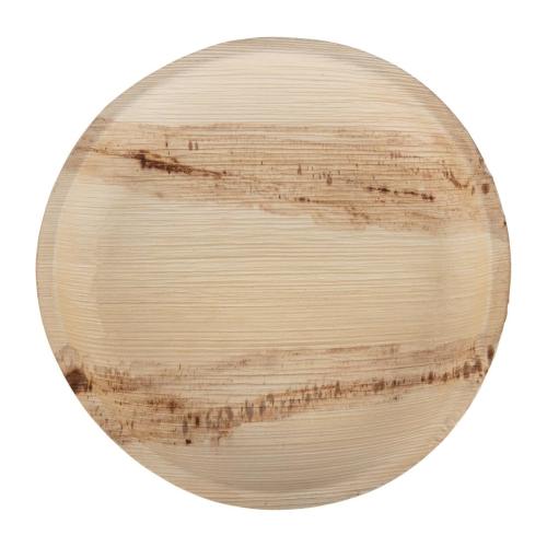 Fiesta Compostable Palm Leaf Plates Round - 250mm (Pack 100)