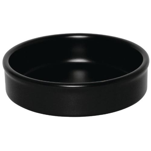 Olympia Tapas Stacking Dish Matt Black - 102x20mm 4x 4/5" (Box 6)