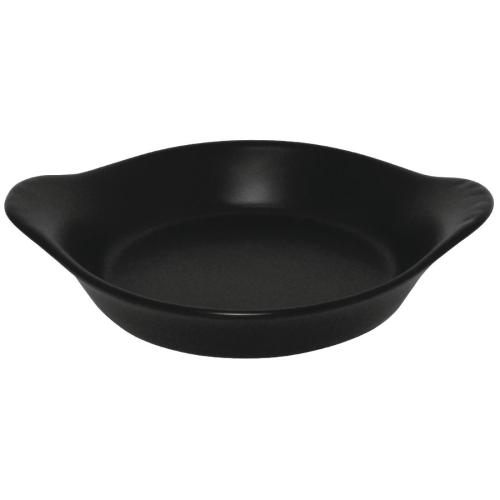 Olympia Tapas Round Eared Dish Matt Black - 30x156x126mmD 1x 6x 4 9/10" (Box 6)