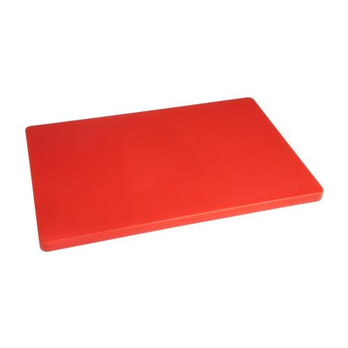 Hygiplas Low Density Chopping Board Red - 300x450x20mm
