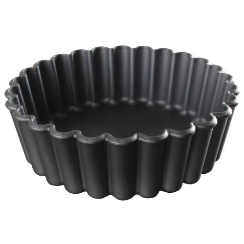 MatferBourgeat Exoglass Mini Pie Fluted Moulds - 100mm 4" (Pack 12)