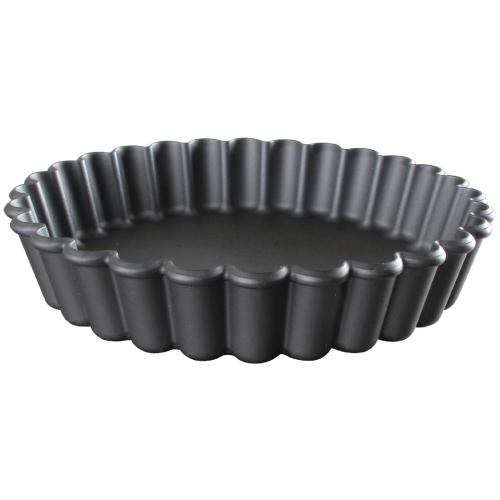MatferBourgeat Exoglass Round Fluted Tartlet Mould - 110mm 4 1/2" (Pack 12)