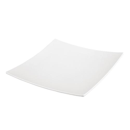 Olympia Kristallon Curved Square Melamine Plate White - 300mm 11 3/4"
