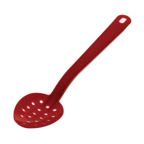 MatferBourgeat Exoglass Perforated Serving Spoon Red - 340mm