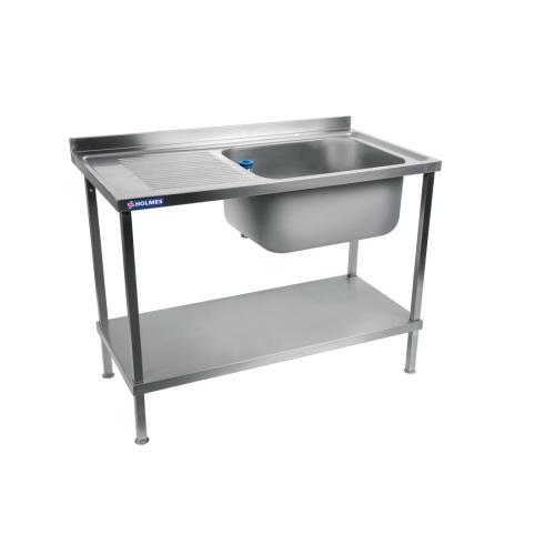 Vogue Sink Single R/H Bowl Single L/H Drainer Welded - 1200x900x600mm (Direct)