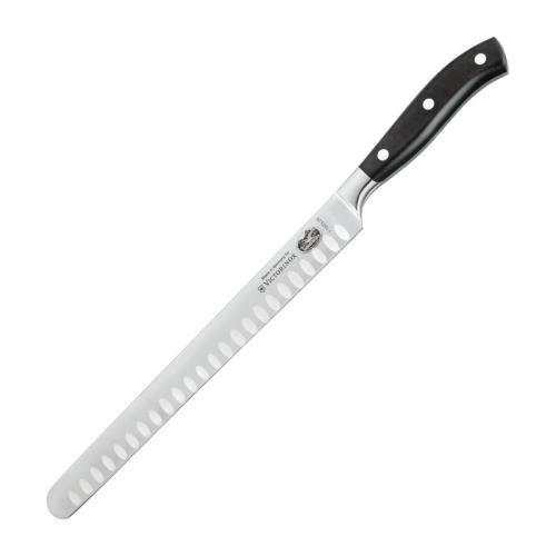 Victorinox Fully Forged Slicing Knife Fluted Blade Black - 26cm