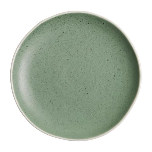 Olympia Chia Green Plate - 200mm 8" (Box 6)