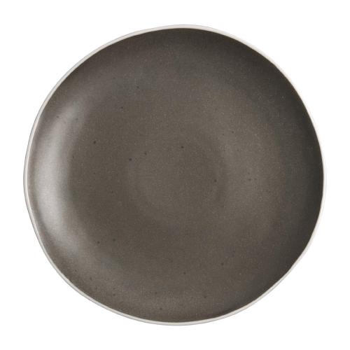 Olympia Chia Charcoal Plate - 270mm 10 1/2" (Box 6)