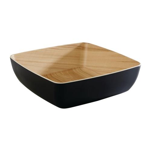 APS Frida Bowl 250x250x75 h75 Wood/Black (B2B)