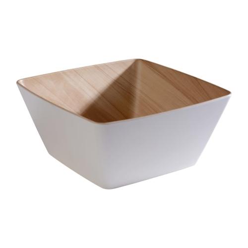 APS Frida Bowl 250x250x75 h120 Wood/White (B2B)