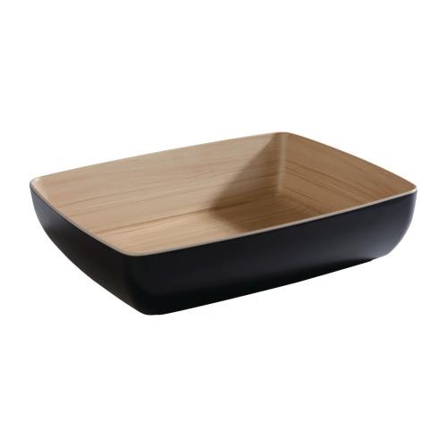 APS Frida Bowl Wood/Black - GN 1/2 325x265x75 (B2B)