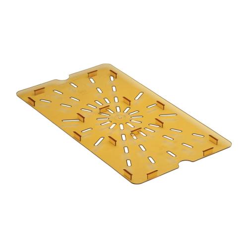 Cambro High Heat Polycarbonate Drain Plate - GN 1/1