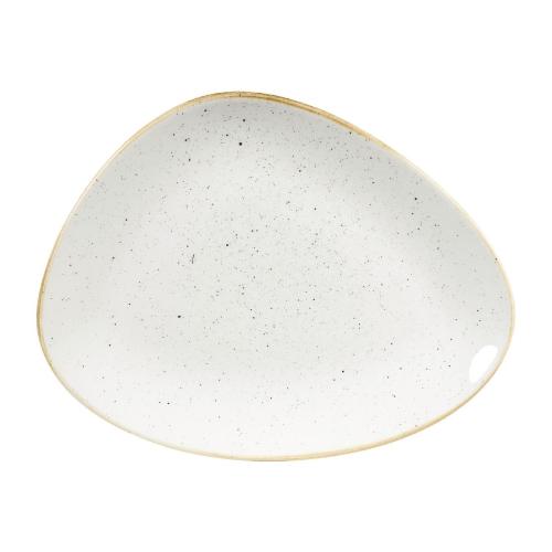 Churchill Stonecast Barley White Triangle Chefs Plate 10 3/8x8" (Box 12)(Direct)