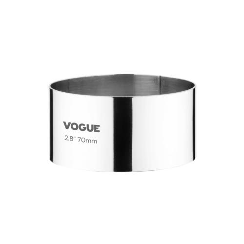 Vogue Mousse Ring St/St - 70x35mm 2 3/4x1 1/3"