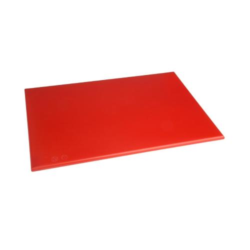 Hygiplas Anti-bacterial High Density Chopping Board Red - 18x12x1/2"