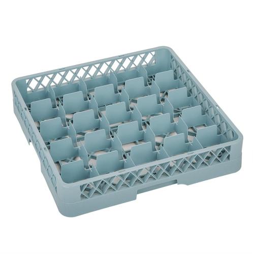 Vogue Glass Rack Grey - 100x500x500mm (25 Compartments)