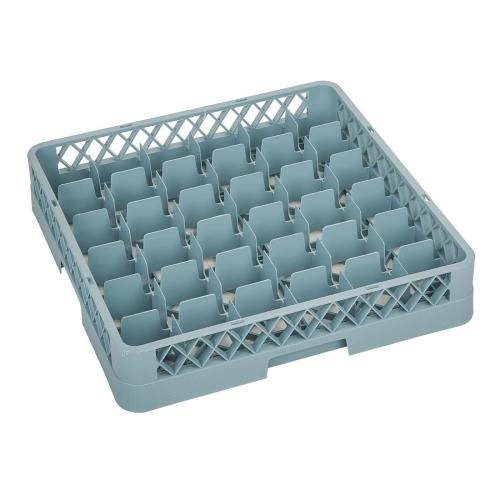 Vogue Glass Rack Grey - 100x500x500mm (36 Compartments)