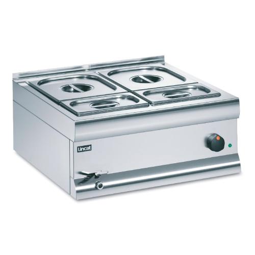 Lincat Bain Marie Base Unit Wet Heat 2x1/2 & 2x1/4 GN - 290Hx600Wx600mmD(Direct)