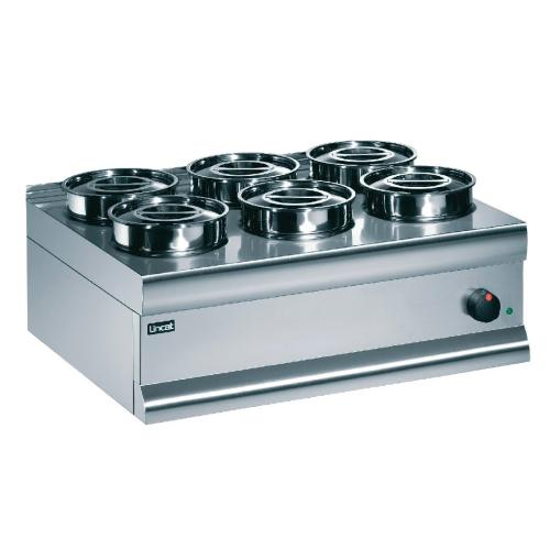 Lincat Bain Marie Dry Heat 6 St/St Containers - 1kW 290Hx750Wx600mm (Direct)