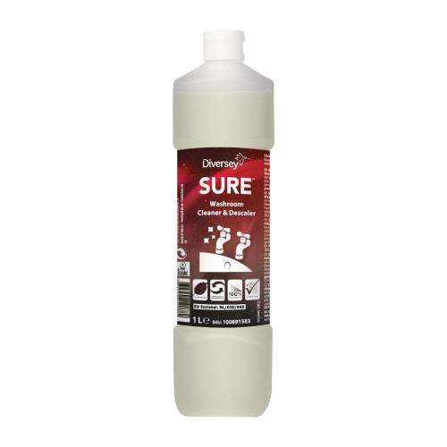 Diversey SURE Washroom Cleaner & Descaler (6x1Ltr)