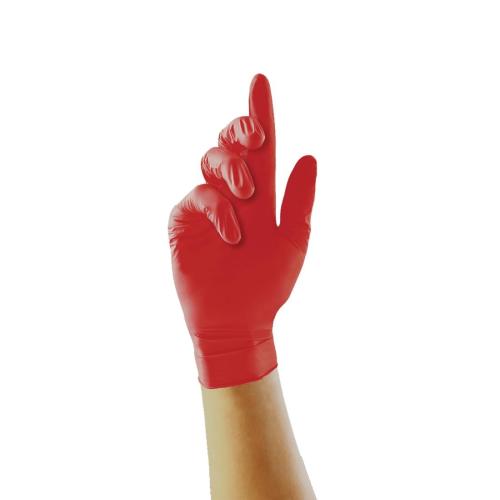 Pearl Nitrile Glove - Red - Size XL (Pack 100)