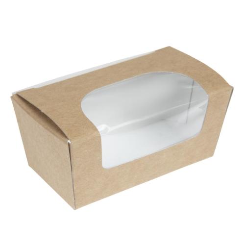 Colpac Kraft Paperboard Small Cake Box with Window (Pack 500)