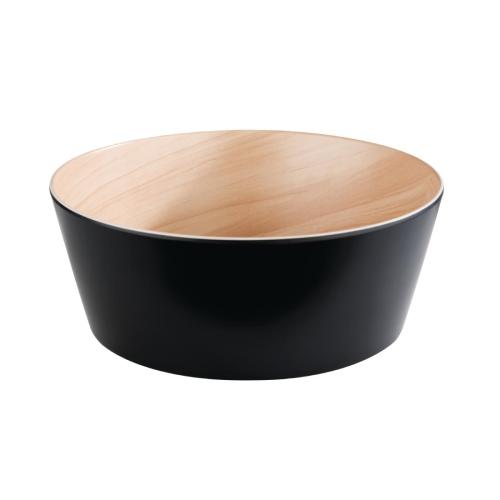 APS Frida Bowl Wood/Black - 265mm 3.4Ltr (B2B)