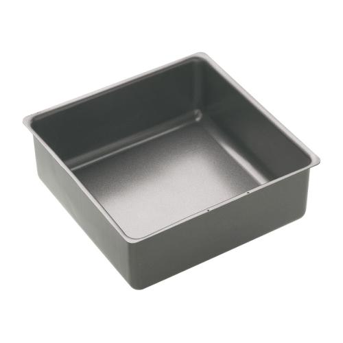 Masterclass Non-Stick Deep Loose Base Square Cake Pan - 230mm