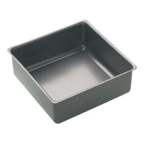 Masterclass Non-Stick Deep Loose Base Square Cake Pan - 250mm