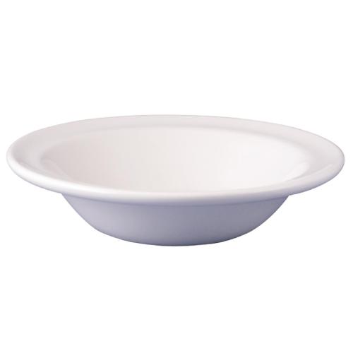 Dudson Classic White Oatmeal Bowl Rimmed - 172mm 6 3/4" (Box 36)