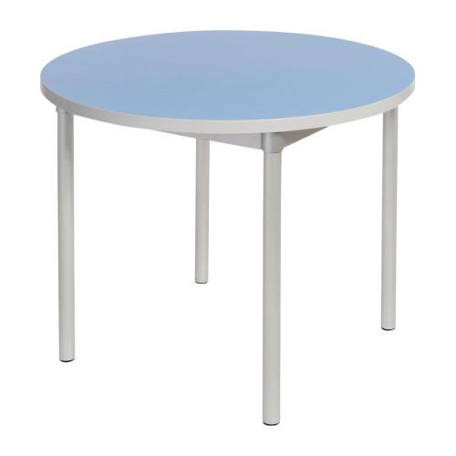 Enviro Indoor Dining Table 900mm Round 710mmh Pastel Blue (Direct)