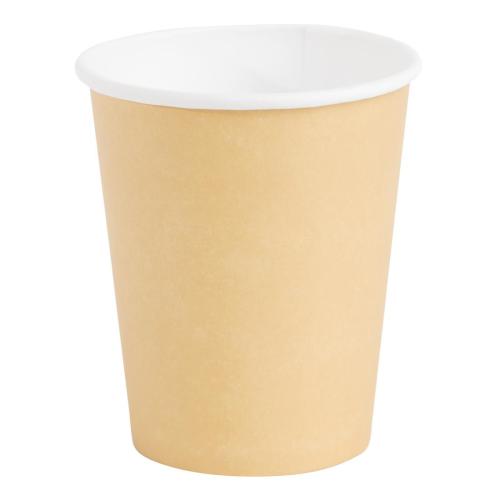 Fiesta Recyclable Hot Cup Single Wall Kraft 8oz (Sleeve 50)