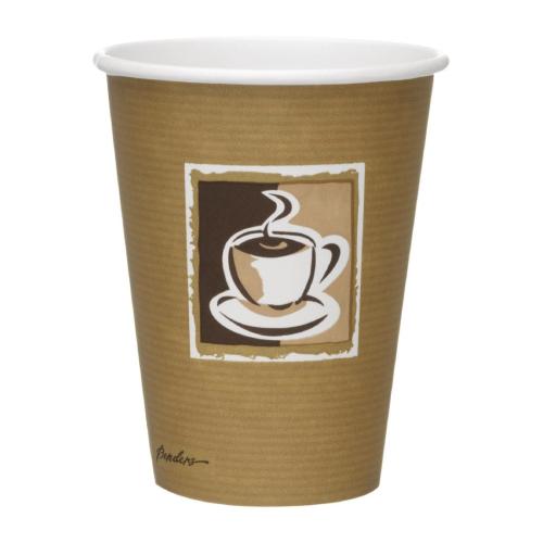 Hot Cup Single Wall Caffee Pattern - 12oz (Box 1260)